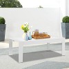 Heynemo Aluminum Outdoor Patio Furniture Coffee Table, All-Weather Modern Rectangle Coffee Table for Balcony, Garden - 2 of 4