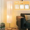 GTCLIGHTING Floor Lamp for Living Room, 3 Color Temperature Column Tall Lamp, Standing Lamp with Walnut Base Corner Floor Lamp for Bedroom, Office - 3 of 4