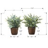 NicBex Artificial Plant 2PC, Fake Plants in Black Pots, Tabletop Faux Plants Indoor for Living Room/Office/Windowsill Decor - 4 of 4