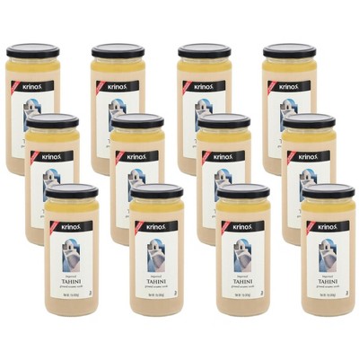 Krinos Tahini Ground Sesame Seeds - Case of 12/1 lb