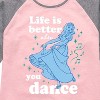 Girls' - Disney Princess - Snow White Dance Shirt Tail Raglan Graphic T-shirt - 2 of 3