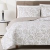 Cannon Sylvana Jacobean Quilt Bedding Set White - image 2 of 4