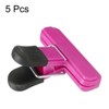 Unique Bargains Plastic Stainless Steel Storage Clips for Food Bag Sealing Paper File Photo 5 Pcs - 3 of 4