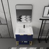 30 Inch Freestanding Bathroom Vanity with Resin Basin Set Wooden Bathroom Vanity Cabinet - 2 of 4