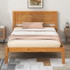 Whisen Modern and Simple Wood Platform Bed with Headboard - 3 of 4