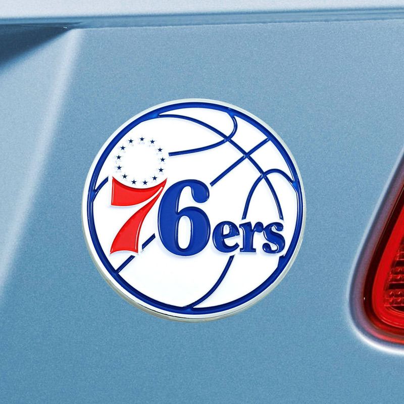 NBA Philadelphia 76ers 3D Metal Emblem, 2 of 4