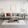 ODK 2PCS Nightstands, Beside Table with Storage Drawer and 3-Tier Storage£¬Small End Table with Steel Frame, Bedroom & Living Room - 3 of 4
