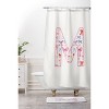 Deny Designs April Lane Art Fancy Bow Monogram Shower Curtain - 3 of 3