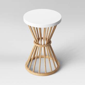 Aloysia Rattan End Table White - Threshold™