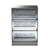 Sabrina Hollywood Regency Glamour Style Mirrored 3 - Drawer Nightstand - Baxton Studio - 3 of 4