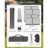 13x13ft Pop Up Gazebo Outside Canopy Tent with 6 Pcs Mosquito Netting One Push Setup - 3 of 4