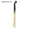 Unique Bargains Helmet Decor Gradient Braid Ponytail Black Beige 25 inches - 4 of 4