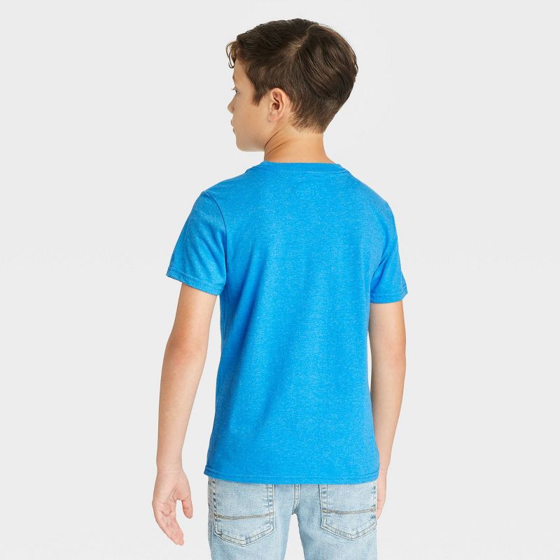 Boys' Super Mario Yoshi & Bowser Short Sleeve Graphic T-Shirt - Blue, 3 of 4