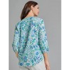 Jones New York V-Neck Pleated Kelly Blouse - 3 of 3