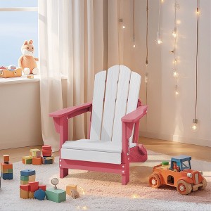 Hyleory Kids' Outdoor Adirondack Chair - Durable HDPE Kids' Patio Chair - 1 of 4