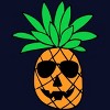 Junior's Design By Humans HALLOWEEN PINEAPPLE PUMPKIN THEMED By Ujangkasep T-Shirt - 2 of 3