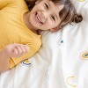 Makemake Organics GOTS Certified Organic Cotton Kids Fitted Sheet - Rainbow - 4 of 4