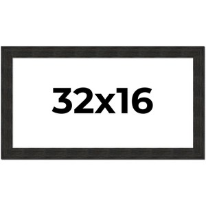 PosterPalooza | Panoramic Contemporary Black Picture Frame - UV Acrylic, Foam Board Backing, Hanging Hardware - 1 of 4