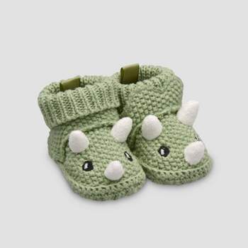 Carter's Just One You® Baby Boys' Dino Knitted Slippers - 0-3M