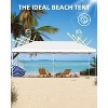 Jojoka 10x10 Pop Up Canopy Tent,Patio Canopy Tent with One Button Push Setup,4 Weight Bags,3 Adjustable Height - 3 of 4