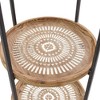 Olivia & May 63.50" Traditional Wood Shelving Unit 4-Tier Brown : Metal Frame, No Assembly Required - 3 of 4