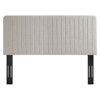 Modway Milenna Channel Tufted Upholstered Fabric King/California King Headboard Gray - 4 of 4