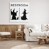 Stupell Industries Rustic Witch & Wizard Halloween Restroom Sign Canvas Art - 3 of 4
