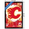Trends International NHL Calgary Flames - Maximalist Logo 23 Framed Wall Poster Prints - 3 of 4