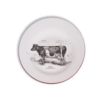 Gallerie II Cow Farmhouse Dinner Plate Set of 4