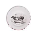 Gallerie II Cow Farmhouse Salad Plate Set of 4