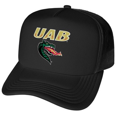 Official University of Alabama at Birmingham Primary Logo Foam Snapback Trucker Hat - for Men and Women Black, Black, One Size