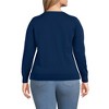 Lands' End Women's Fine Gauge Cotton Cardigan Sweater - 2 of 4