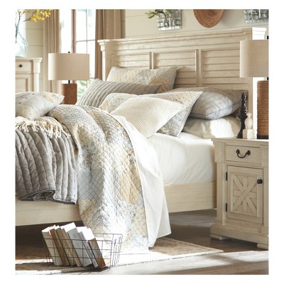 Farmhouse Fresh Two-Tone 1 Drawer Nightstand with USB Ports