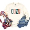 Simply Sage Market Women's Retro Cozy Season Colorful Long Sleeve Garment Dyed Tee - 3 of 4
