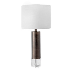 nuLOOM Warwick Metal 28" Table Lamp Lighting - Gray 28" H x 13" W x 13" D - 1 of 4