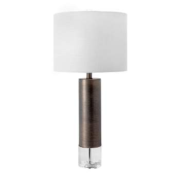 nuLOOM Warwick Metal 28" Table Lamp Lighting - Gray 28" H x 13" W x 13" D
