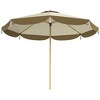 Outsunny 9FT Patio Umbrella, UPF 50+ Outdoor Market Umbrella with 8 Ribs, Vented Outdoor Table Umbrella for Deck, Backyard and Lawn - 4 of 4