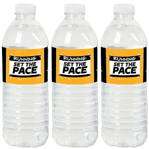 Big Dot of Happiness Set the Pace - Running - Track, Cross Country or Marathon Party Water Bottle Sticker Labels - Set of 20 - 1 of 4