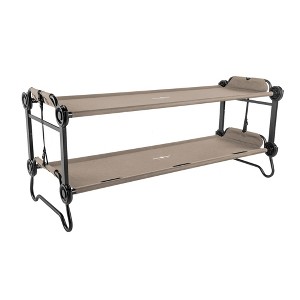 Disc-O-Bed Youth Double Cot Kid-O-Bunk, Modular for Bunk Beds, Dual Cots, or Bench with 2 Carry Bags - 1 of 4