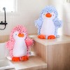 REGALWOVEN Cute Cartoon Animal Chenille Soft Absorbent Decorative Hand Towel 8" x 8" 1 Pc - 3 of 4