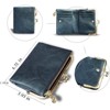 Clotth Women’s Vintage RFID Bifold Wallet - Compact Slim Design with Zipper Coin Pocket & Kiss Lock,PU Leather for Daily Use & Travel - 3 of 4