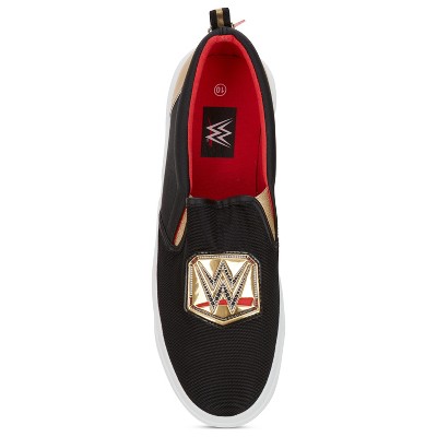 Мужские кроссовки WWE Mens Championship Belt Shoes - John Cena, Roman Reigns, Seth Rollins World Wrestling Champion Belt Slip On Sneakers (Black, 13) — фото 3