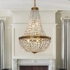 ALOADECOR 4-Light W 18 in. Vintage Glam Crystal Basket Chandelier in Antique Gold - 2 of 4