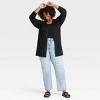 Women's Ribbed Cuff Open-Front Cardigan - Ava & Viv™ - 3 of 3