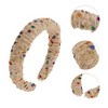 Unique Bargains Colorful Dot Wool Braided Headbands 1 Pc - 3 of 4