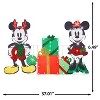 Gemmy Holiday Flat tastics Lighted KD Mickey and Minnie w/Presents Scene Disney, Multicolored - 3 of 4