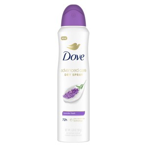 Dove Beauty Advanced Care Lavender Fresh 72-Hour Women's Antiperspirant & Deodorant Dry Spray – 3.8oz - 1 of 4
