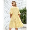 BLUEMING Maternity Sunress Short Bell Sleeve A-Line Dress Ruffled V Neck Tiered Dress Floral Midi Dress Loose Fit Flowy Dress - 4 of 4