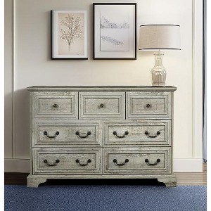 NicBex 7-Drawer Dresser with Roman Column Handles, Farmhouse Bedroom Storage Cabinet, Vintage Storage Dresser for Bedroom, Spacious Top for TV Stands - 1 of 4