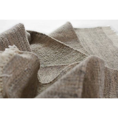 Gray Handwoven Synthetic Indoor/Outdoor Rug, 9' x 12'